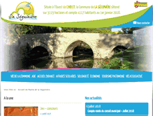 Tablet Screenshot of mairie-laseguiniere.fr